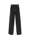 Vintage Effect Organic Cotton Denim Jeans Black - GUCCI - BALAAN 2