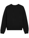 Triomphe crew neck wool cashmere knit top black - CELINE - BALAAN 3