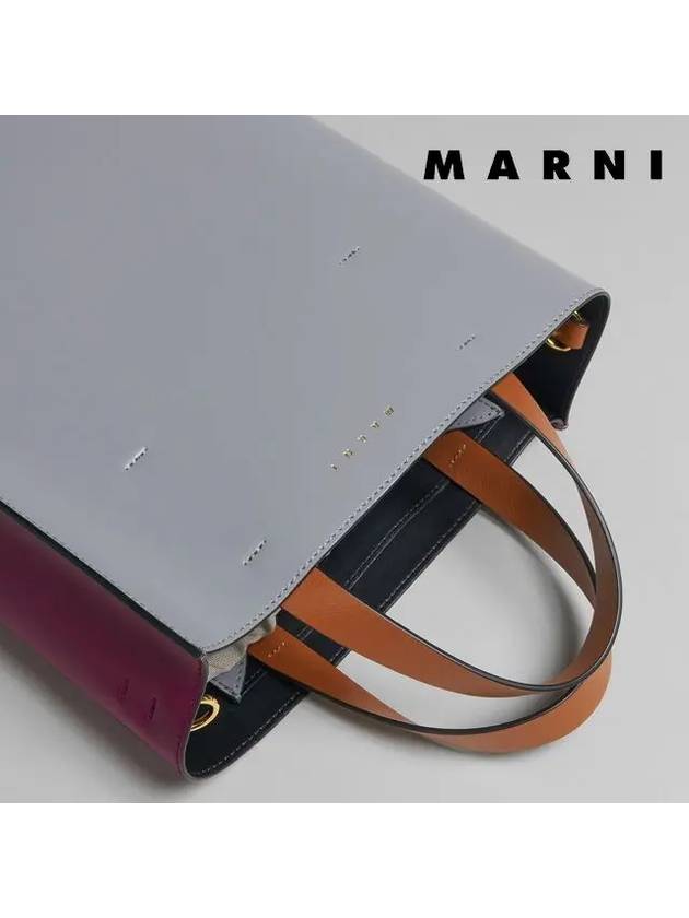 Museo Color Block Tote Bag Grey - MARNI - BALAAN 5