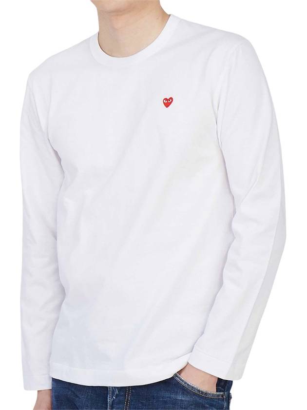 Mini Red Heart Waffen AZ T308 051 2 Men's Long Sleeve TShirt - COMME DES GARCONS - BALAAN 5