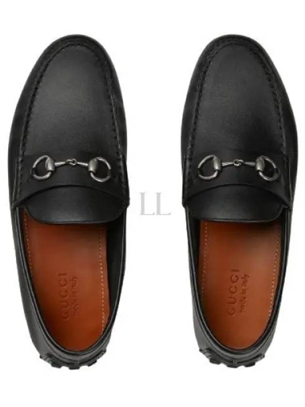 Horsebit Leather Driving Shoes Black - GUCCI - BALAAN 2