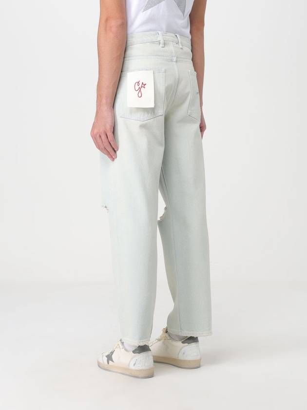 Printed Straight Jeans Light Blue - GOLDEN GOOSE - BALAAN 4