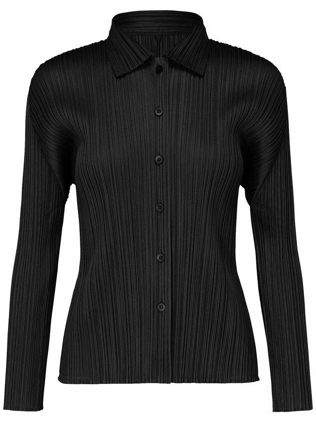 Pleated please basic long sleeve shirt - ISSEY MIYAKE - BALAAN 1