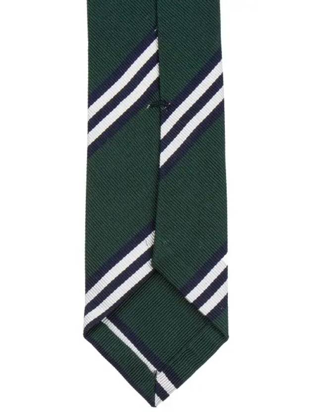 Diagonal Striped Tie Green - THOM BROWNE - BALAAN 4