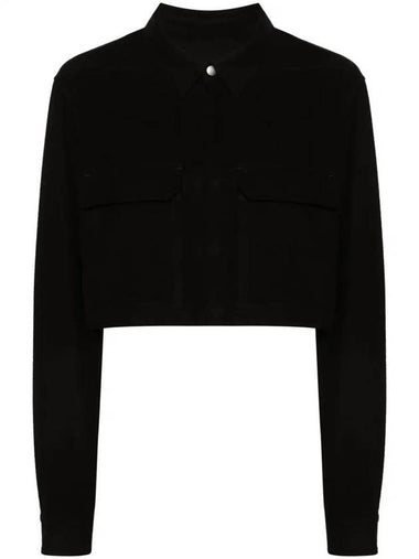 Rick Owens Crop Shirt With Automatic Buttoning - RICK OWENS - BALAAN 1