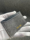 Logo snakeskin card wallet - PRADA - BALAAN 3