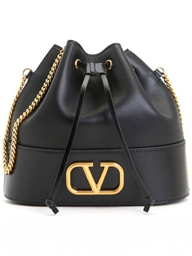 V Logo Signature Women s Chain Bucket Bag P0T83HPF 0NO - VALENTINO - BALAAN 1