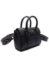 Bayswater Mini Heavy Grain Shoulder Bag Black - MULBERRY - BALAAN 4