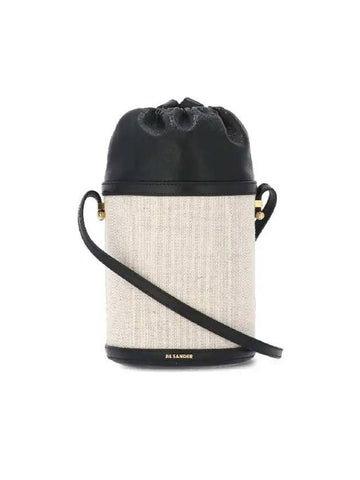 Taos Mini Bucket Bag Ivory Black - JIL SANDER - BALAAN.