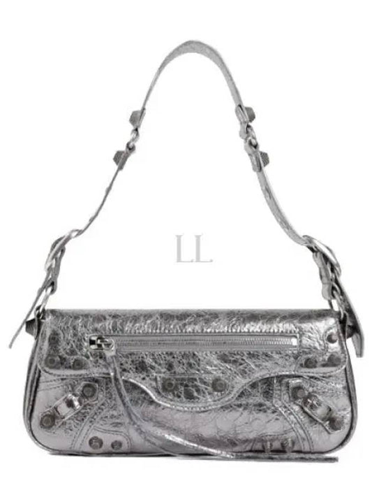 Le Cagole Metallic Small Shoulder Bag Silver - BALENCIAGA - BALAAN 2