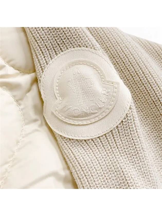 Women's Padded Down Cotton Zip-Up Jacket White - MONCLER - BALAAN 9