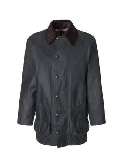 Men's Beaufort Wax Jacket Sage - BARBOUR - BALAAN 2