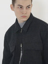 Chester Wool Trucker Jacket Black - CHANCE'S NOI - BALAAN 5