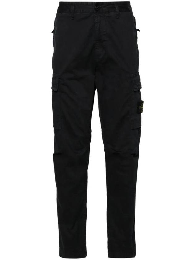 Compass Badge Cargo Straight Pants Blue - STONE ISLAND - BALAAN 1