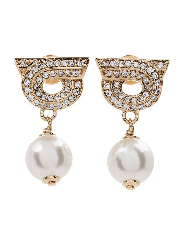 Ferragamo Women s Gancini Earrings 76 0781 EAR GSTR PORO PERLA 0776604 - SALVATORE FERRAGAMO - BALAAN 9