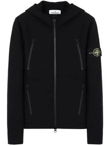 Wappen Patch Wool Zip-Up Hoodie Navy - STONE ISLAND - BALAAN 1