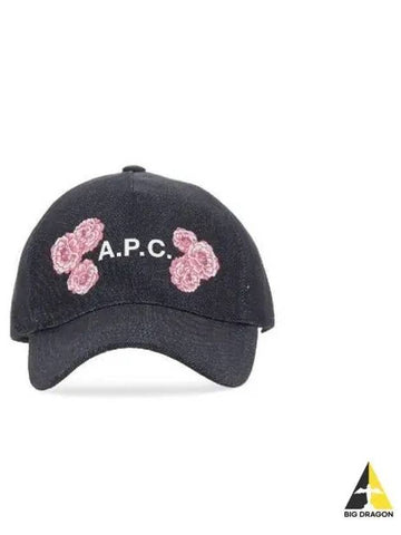 APC Eden Flower Denim Ball Cap Indigo COCSX M24123 - A.P.C. - BALAAN 1