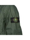 Men's Wappen Patch Zip-Up Bomber Jacket Green - STONE ISLAND - BALAAN 8