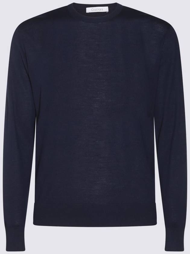 Cruciani Blue Wool Knitwear - CRUCIANI - BALAAN 1