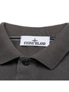 Wappen Cotton Short Sleeve Polo Shirt Charcoal - STONE ISLAND - BALAAN 5