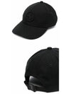 Logo Patch Ball Cap Black - STONE ISLAND - BALAAN 5