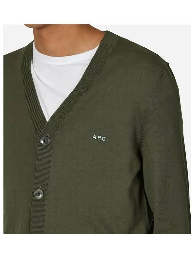 Cotton Curtis Cardigan Green - A.P.C. - BALAAN 3