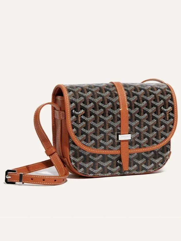 Belvedere PM Cross Bag Black Tan - GOYARD - BALAAN 2