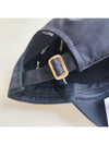 Cotton Drill Baseball Cap Black - CELINE - BALAAN 7