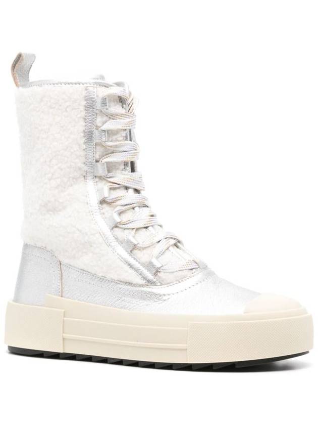 Philippe Model Leather New Hybrid High Sneakers With Fur - PHILIPPE MODEL - BALAAN 3