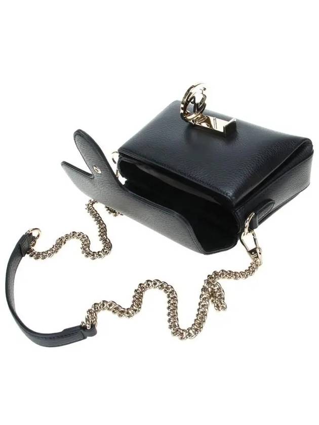 GG Interlocking Chain Mini Shoulder Bag Black - GUCCI - BALAAN 7