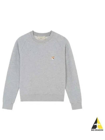 Women s Fox Head Patch Sweatshirt Gray Ecour Navy AW00303KM0001 - MAISON KITSUNE - BALAAN 1