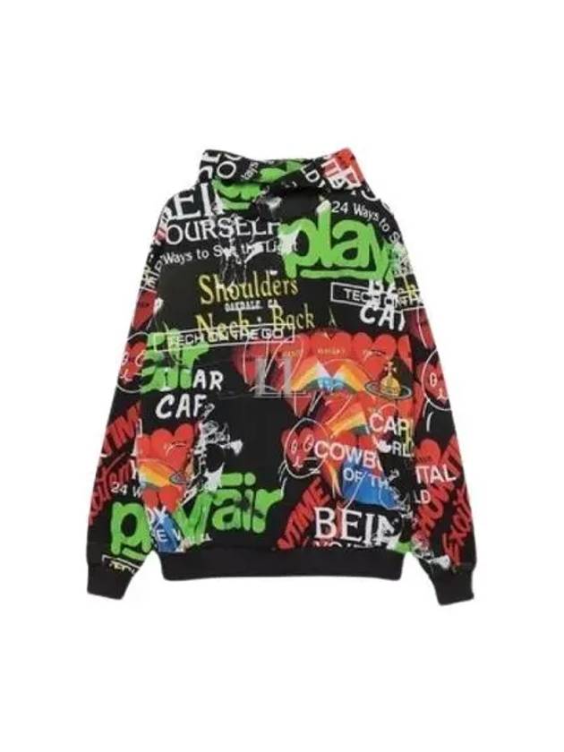 Graphic Print Pullover Hoodie Meaningless - VIVIENNE WESTWOOD - BALAAN 2