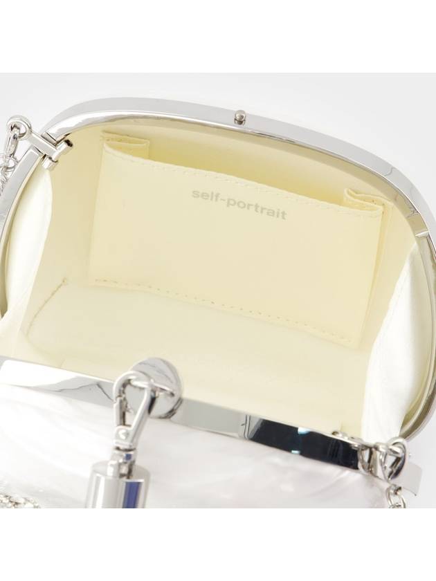 Pearl Top Handle Clutch - SELF PORTRAIT - Pvc - White - SELF PORTRAIT - BALAAN 4