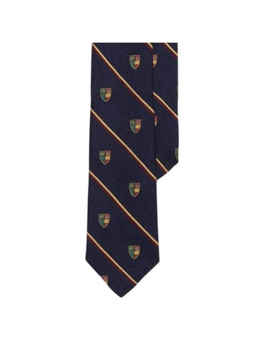 Men's Striped Club Silk Tie Navy - POLO RALPH LAUREN - BALAAN 1