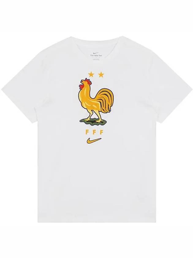 France Crest Short Sleeve T-Shirt White - NIKE - BALAAN 3