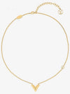 Essential V Necklace Gold - LOUIS VUITTON - BALAAN 8