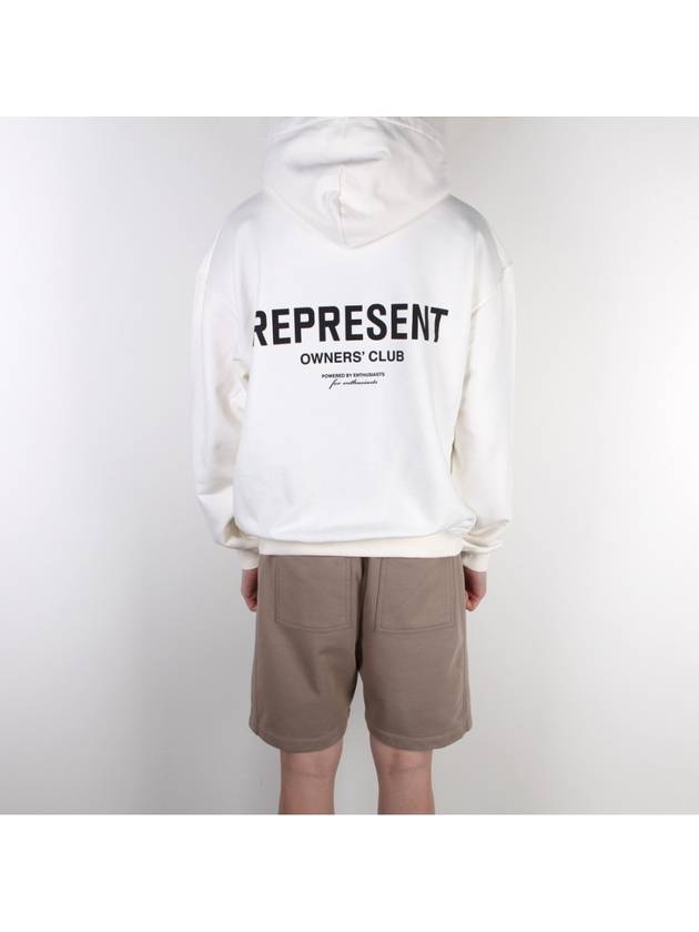 Club Logo Hood Flat White M04153 72 - REPRESENT - BALAAN 1