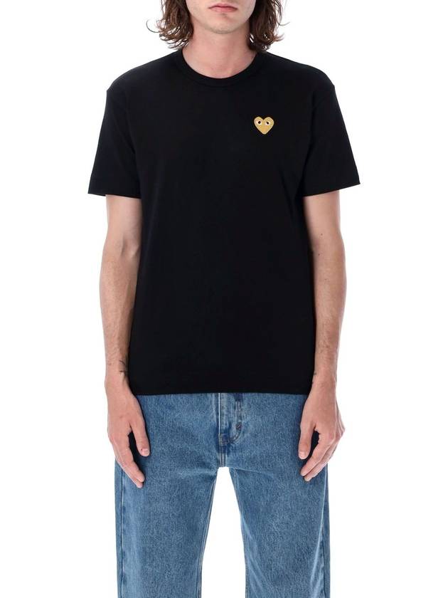 Golden heart patch t-shirt - COMME DES GARCONS PLAY - BALAAN 1