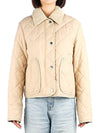 Corduroy Collar Diamond Quilted Jacket Soft Fawn - BURBERRY - BALAAN 2