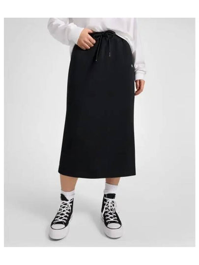 Wordmark Knit Long H-Line Skirt Black - CONVERSE - BALAAN 2