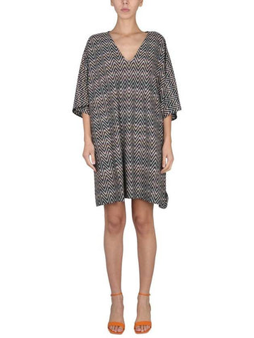 Missoni V-Neck Dress - MISSONI - BALAAN 1