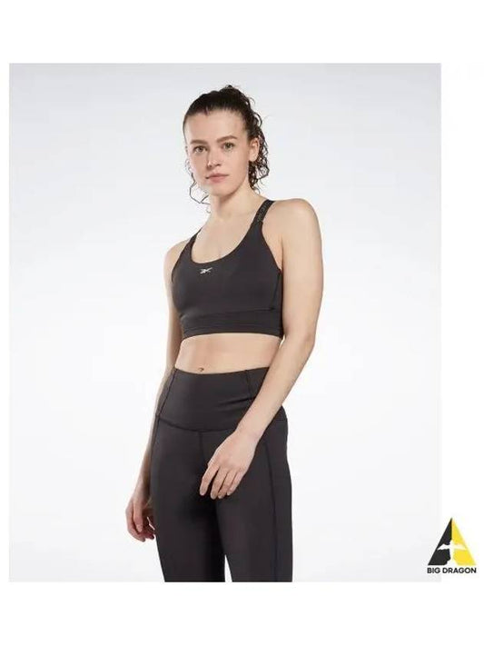 S KIREIFIT SPORTS BRA TOP BLACK HG0377 - REEBOK - BALAAN 1