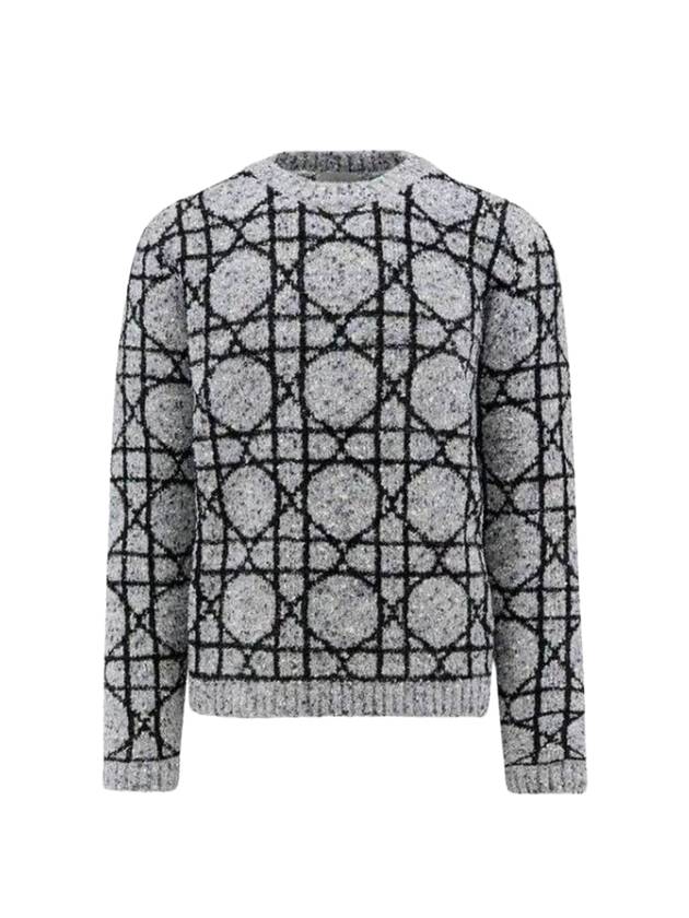 Cotton Cashmere Knit Top Grey - DIOR - BALAAN 1