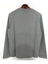 Small Heart Logo Cotton Long Sleeves T-Shirt Heather Grey - AMI - BALAAN 4