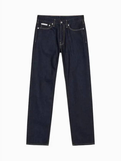 Jeans Standard Straight Fit Denim Jeans Rinse Blue - CALVIN KLEIN - BALAAN 2