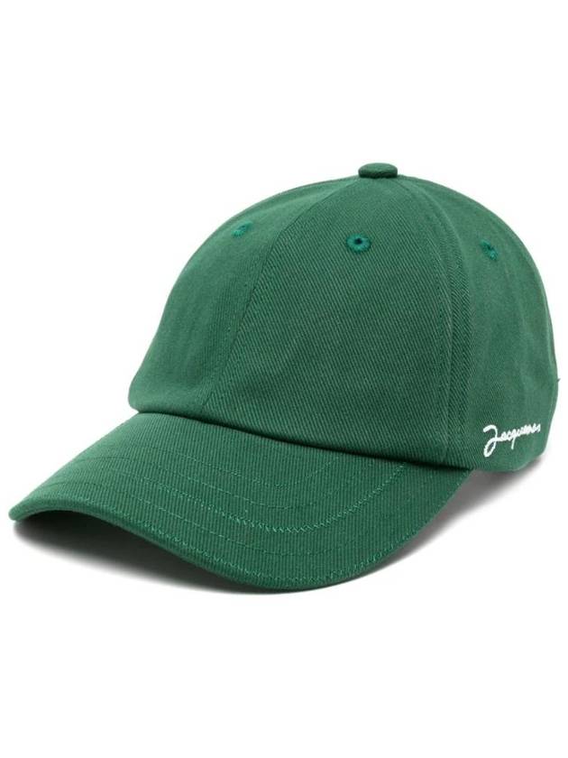 La Casquette Signature Baseball Cap Dark Green - JACQUEMUS - BALAAN 1