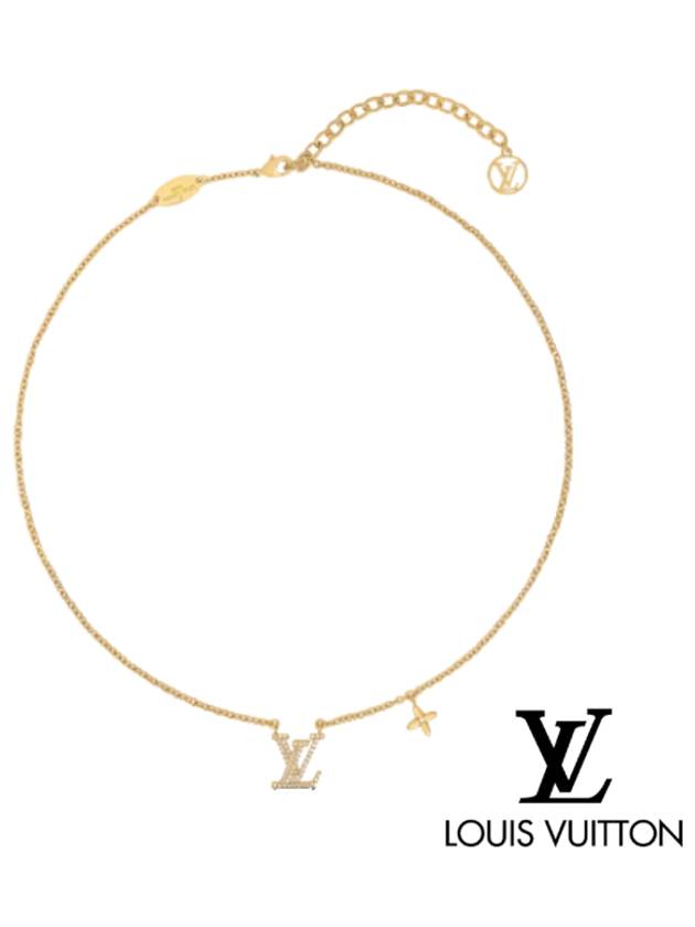 LV Iconic Crystal Necklace Gold - LOUIS VUITTON - BALAAN 2