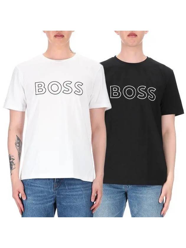 Men's Logo Short Sleeved T-shirt 2 Packs Set - HUGO BOSS - BALAAN 2