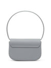 1DR Iconic Matte Leather Shoulder Bag Grey - DIESEL - BALAAN 3