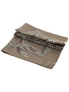 Knot Print Silk Scarf Brown - TOTEME - BALAAN 3